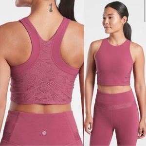 Athleta Tawny Rose Conscious Luxe Lace Crop A-C